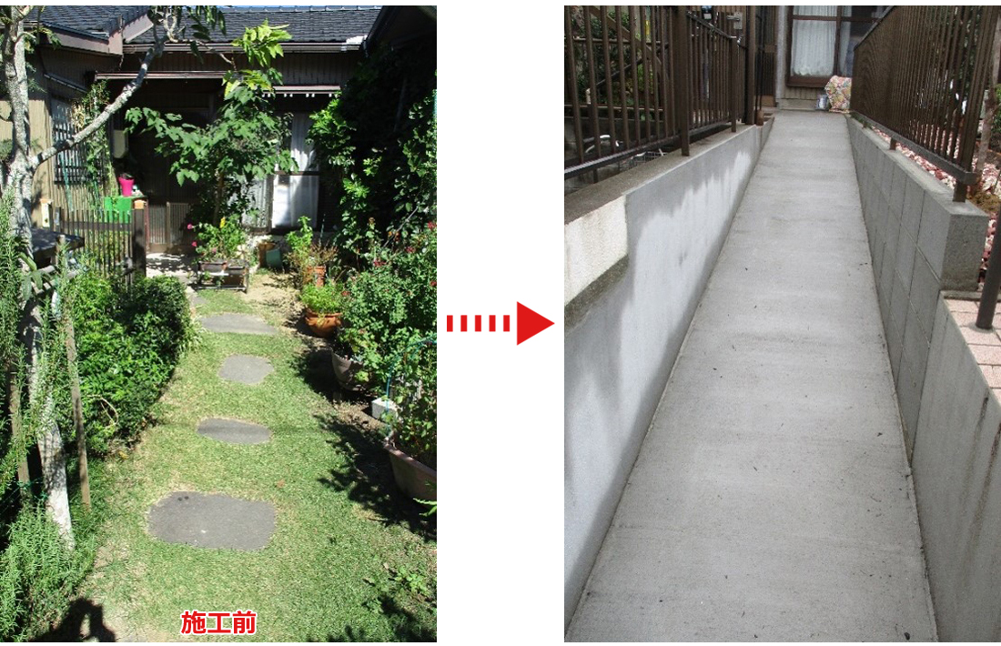 豊橋　H邸　床改修、スロープ工事、手すり